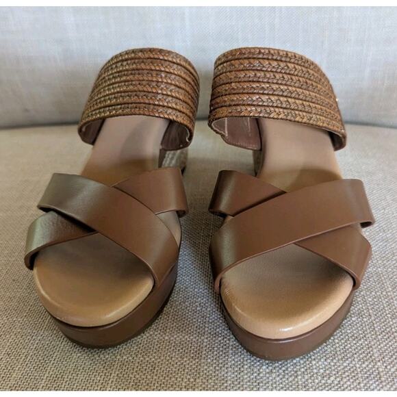 UGG Womens Adriana Wedge Platform Sandal Brown US Size 8 EU 39 Excellent - Picture 2 of 9